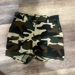 Army Print Shorts